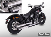 - SILENCIEUX - MILLER - SOFTAIL STREET BOB FXBB 18/20 - INDEPENDENCE - EMBOUT : SLASH CUT : NOIR / CORPS : POLI - EURO 4 - HD-SB-107-X11.03