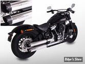 - SILENCIEUX - MILLER - SOFTAIL FXST 107" 18/20 - INDEPENDENCE - EMBOUT : SLASH CUT : NOIR / CORPS : POLI - EURO 4 -	HD-SST-107-X11.03