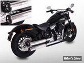 - SILENCIEUX - MILLER - SOFTAIL FXST 107" 18/20 - INDEPENDENCE - EMBOUT : STANDARD : NOIR / CORPS : POLI - EURO 4 - HD-SST-107-X11.01