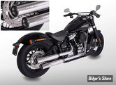 - SILENCIEUX - MILLER - SOFTAIL STREET BOB FXBB 18/20 - INDEPENDENCE - EMBOUT : STANDARD : NOIR / CORPS : POLI - EURO 4 - HD-SB-107-X11.01