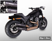 - SILENCIEUX - MILLER - SOFTAIL FXFB/S 107"/114" 2018/2020 - INDEPENDENCE - EMBOUT : STANDARD : NOIR / CORPS : NOIR - EURO 4 - HD-FB-E4-X12.07