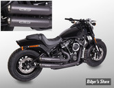 - ECHAPPEMENT - MILLER - SOFTAIL M8 18/20 FXBR/S / FLDE / FXFB/S / FLFB/F / FLHC/S / FXLRS / FXLR / FLSL / FXBB - BRONCO 2 EN 2 - EMBOUT : STANDARD : NOIR / CORPS : NOIR - EURO 4 - HD-ST-MW8-X12.07