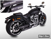 - SILENCIEUX - MILLER - SOFTAIL FXBR/S 107"/114" 2018/2020 - INDEPENDENCE - EMBOUT : TAPERED : NOIR / CORPS : NOIR - EURO 4 - HD-BO-107-114-X11.11