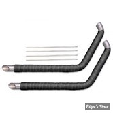 ECHAPPEMENT - V-TWIN - DRAG PIPES 1 3/4" SLASH CUT - Exhaust Drag Pipe Kit Slash Cut Ends - 30-4049 - CHROME