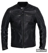  - BLOUSON EN CUIR - JOHN DOE - DEXTER - NOIR - CE CERTIFIED / AAA - TAILLE: S