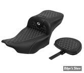 - SELLE SADDLEMEN - ROADSOFA HC - EXTENDED REACH SEAT - TOURING 2023UP - NOIR / COUTURES BLANCHES - AVEC DOSSIER - 823-07-190B6