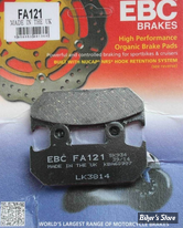 PLAQUETTES - OEM 45105-MV1-008 / 45105MV1008 - EBC 1 - FA - ORGANIQUE - FA121