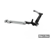 X - BARRE / REPOSES PIEDS AUTOROUTE ADDITIONNELS - CIRO - TOURING 09 - FLOORBOARD ADJUSTABLE HIGHWAY PEG MOUNT - 5" 1/2 / 14CM - NOIR / CHROME - 60601