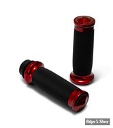 POIGNEES - PERFORMANCE MACHINE - Contour Color Grips - TIRAGE ELECTRONIQUE - NOIR / ROUGE - 0063-2104M-R