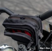 SAC DE GUIDON - BURLY BRAND - Burly Voyager handlebar bag - Cordura - NOIR - B15-1012B