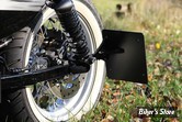 GERMANY - PLAQUE LATERALE CULT WERK - SPORTSTER 86/22 - SIDE MOUNT LICENSE PLATE BRACKET - FORMAT : 180MM X 200MM - NOIR - HD-SPO012-D-B
