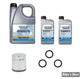 - KIT HUILE MINÉRALE - Kit vidange moteur - 20W50 MINERALE - TOURING 07/16 - DRAG SPECIALTIES - FILTRE A HUILE : CHROME 