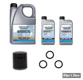 - KIT HUILE MINÉRALE - Kit vidange moteur - 20W50 MINERALE - TOURING 07/16 - DRAG SPECIALTIES - FILTRE A HUILE : NOIR
