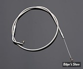 CABLE DE RETOUR POUR BIGTWIN & SPORTSTER 96UP - LONGUEUR : 86.36 CM - OEM 00000-00 - BARNETT - 32" + 2 - ACIER INOX