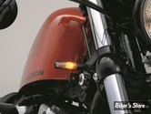 CLIGNOTANT A LEDS - DAYTONA - D-LIGHT TURN SIGNALS - Cabochon : transparent / Corps : Noir