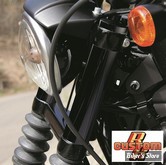 ECLATE N - PIECE N° 38 - COUVRES TUBES DE FOURCHE - CUSTOM RR - STRAIGHT / DROIT - SPORTSTER 883 & 1200 IRON / NIGHTSTER / 72 - FINITION : GLOSS BLACK / NOIR BRILLANT