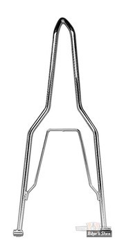 SISSY BAR POUR CADRE RIGIDE - HAUTEUR :  68CM / 27" - CUSTOM CHROME - CHROME