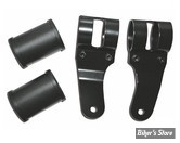 PATTES DE FIXATIONS DE PHARE - LATERALE - UNI BASIC - MCS - 38/42MM - NOIR