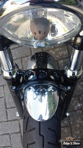 GARDE BOUE AVANT CUSTOM - SPORTSTER FORTY EIGHT - BLECHFEE - MAD MAX - ALUMINIUM BRUT