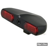 FEU ARRIERE CUSTOM - HIGHSIDER - FLIGHT TAILLIGHT - CORPS NOIR / CABOCHON ROUGE