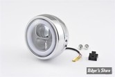 4 1/2 - PHARE LED - DAYTONA JAPAN - Capsule120 LED Headlight - MONTAGE LATERAL - CHROME