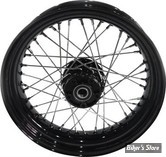 16 X 3.00 - ROUE AVANT 40 RAYONS - SOFTAIL FLST/C/F/N 00/06 - OEM 43005-00 - NOIR - CUSTOM CHROME