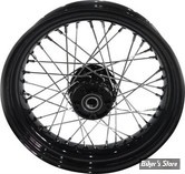 16 X 3.00 - ROUE AVANT 40 RAYONS - SOFTAIL FLST/C/F/N 00/06 - OEM 43005-00 - NOIR - CUSTOM CHROME