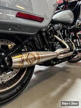 - ECHAPPEMENT - SP CONCEPTS EXHAUST SYSTEM - SOFTAIL M8 2018UP - MID LENGTH ELSINORE - INOX - SPC-1-003-M-ST