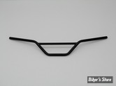 GUIDON BMX / MOTO STYLE - FEHLING - MOTO-CROSS HANDLEBAR - AVEC EMPREINTES - NOIR - 7214