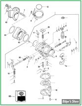  PIÈCE N° 00 - ECLATE DES PIECES DE CARBURATEUR TILLOTSON 1966 / 1971