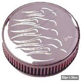 FILTRE A AIR - K&N - SPORTSTER 91/03 - Billet air cleaner assembly - ROND / FLAMES - RK-3923