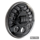 - 7" - OPTIQUE - J.W. SPEAKER - 7″ ROUND LED MOTORCYCLE HEADLIGHTS – MODEL 8790 ADAPTIVE 2 - SANS ANNEAU - NOIR - 0555011