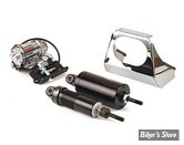 KIT SUSPENSIONS PNEUMATIQUES - ARNOTT AIR RIDE SYSTEMS - SOFTAIL 01/17 - COUVRE POMPE : CHROME