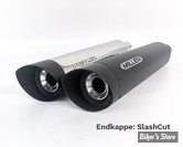 - SILENCIEUX - MILLER - SPORRSTER 86/03 - SILVERADO - EMBOUT : SLASH CUT : NOIR  / CORPS : POLI - HOMOLOGUE - HD-SP-S-X49.03