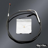 CABLE DE TIRAGE POUR BIGTWIN & SPORTSTER 96UP - LONGUEUR : 86.36 CM - OEM 00000-00 - BARNETT - 32" + 2 - NOIR - 101-30-30015+02