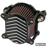 - FILTRE A AIR - JOKER MACHINE - OMEGA AIR CLEANER ASSEMBLIE - SPORTSTER 07UP - V FIN - NOIR ANODISE / ARGENT