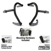 KIT SUPPORTS DE REPOSE-PIEDS AUTOROUTE - HONDA GOLDWING 2018/2020 - NATIONAL CYCLE - Paladin® Comfort Bars for Honda® GL1800 Gold Wing - NOIR - P4015-002