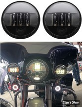 4" 1/2 - OPTIQUE LED - CUSTOM DYNAMICS - PROBEAM® 4.5" LED MOTORCYCLE PASSING LAMPS - NOIR - PB-45-B