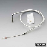 CABLE DE RETOUR POUR BIGTWIN & SPORTSTER 96UP - LONGUEUR : 71.10 CM - OEM 00000-00 - BARNETT - 32" - 4 - PLATINIUM