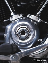 ECLATE I - PIECE N° 23 - CACHE ALLUMAGE POUR MILWAUKEE-EIGHT® SOFTAIL / TOURING 17UP - Fangster Point cover - CHROME SMOKY