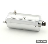 DEMARREUR PRESTOLITE TYPE - OEM 31458-66 / 31458-66TA - ACCEL - 1.0KW - BIG TWIN 66/82 ET XL 67/80 - PRESTOLITE TYPE - CHROME - 40004C