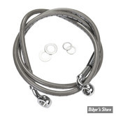 DURITE DE FREIN AVANT - SOFTAIL FXSTD 00/07 - LONGUEUR : +000" - OEM 45119-00 - LONGUEUR : 24" 1/4 -  INOX - RUSSELL - R08774DS