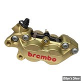 ETRIERS AVANT  BREMBO - P4 AXIAL - 4 PISTONS - CÔTÉ GAUCHE - GOLD / LETTRAGE ROUGE - 20.5165.74
