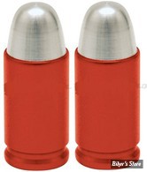 BOUCHONS DE VALVE TRIK TOPZ - BULLET - ROUGE