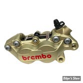 ETRIERS AVANT  BREMBO - P4 AXIAL - 4 PISTONS - CÔTÉ DROIT - GOLD / LETTRAGE ROUGE - 20.5165.84