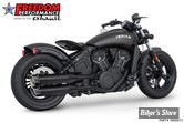 SILENCIEUX -  FREEDOM PERFORMANCE - INDIAN SCOUT - RACING 4" SLIP-ONS - NOIR / EMBOUTS RACING NOIR - IN00071