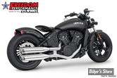 SILENCIEUX -  FREEDOM PERFORMANCE - INDIAN SCOUT 15/24 - INDIAN SCOUT 4" SLIP-ONS - RACING - CHROME / EMBOUTS CHROME - IN00065