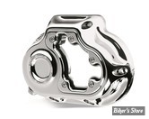 DOC A / PIÈCE N° 36A - CARTER DE DEBRAYAGE - OEM 25800054 / 25800055 / 25800057 - M8 TOURING 2017/2020 - ROLAND SANDS DESIGN - CLARITY CLUTCH COVER - CHROME - 0177-2066-CH
