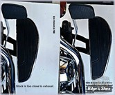 - ECLATE Y - PIECE N° 06 / 07 / 08 - SUPPORT DE DEPLACEMENT DE MARCHES PIEDS - SOFTAIL 2018UP - DK Custom Products - NOIR - DK-SFT-M8-FLB-EXT