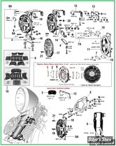  ECLATE K - PIECE N° 00 - ECLATE DES PIECES DE KLAXON - BIGTWIN 1931 / 1957